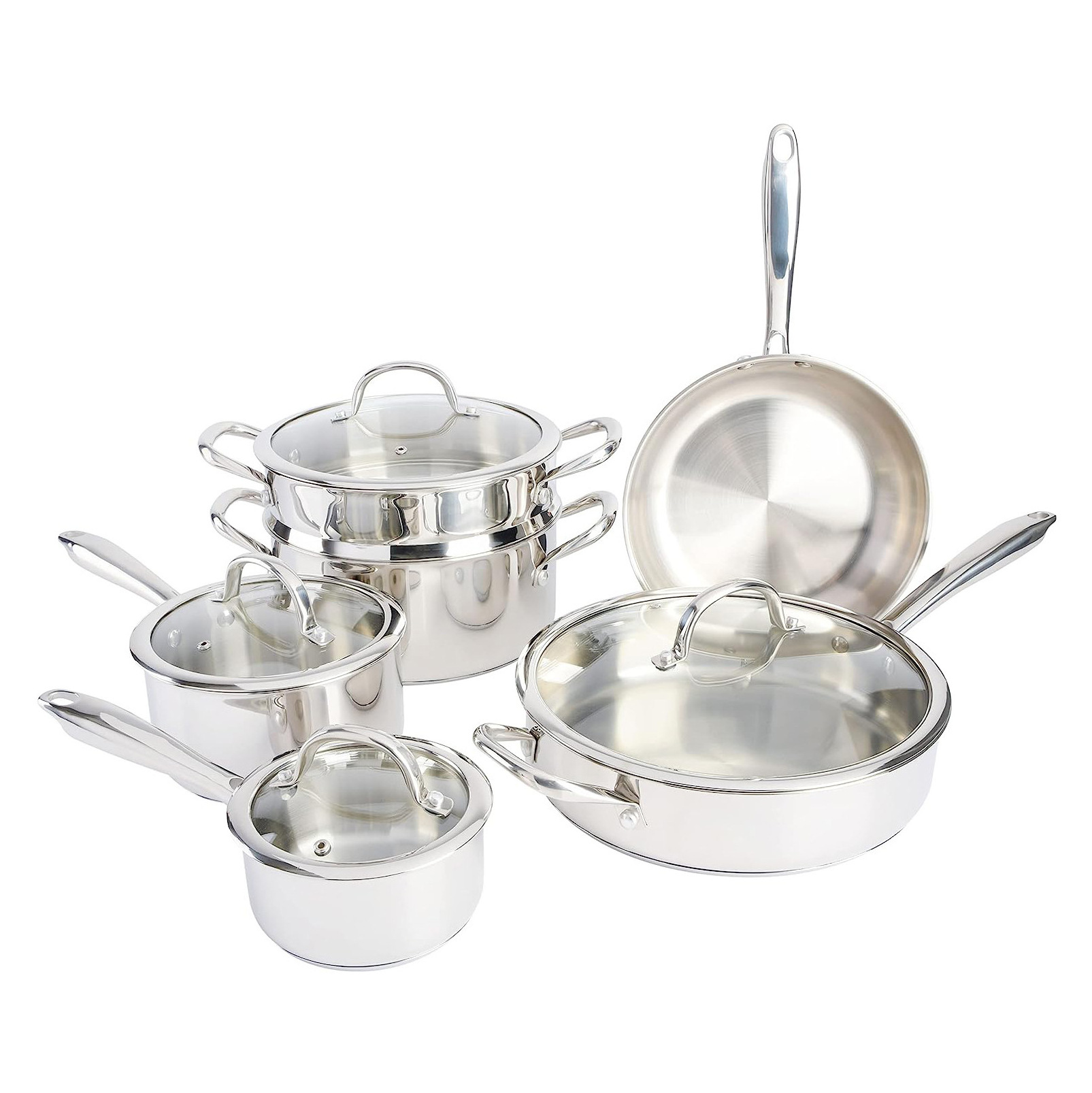 13 pieces saucepan nonstick cookware sets stainless steel