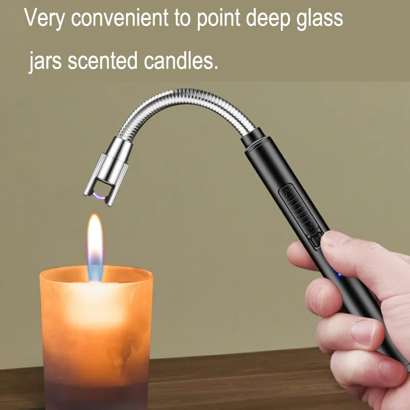 Wholesale electric candle lighter rechargeable usb lighter for kitchen