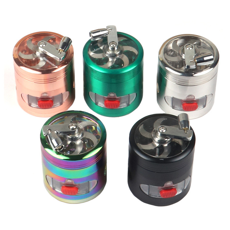 Hot sale wholesale commercial custom herb grinder manual metal smoke grinder