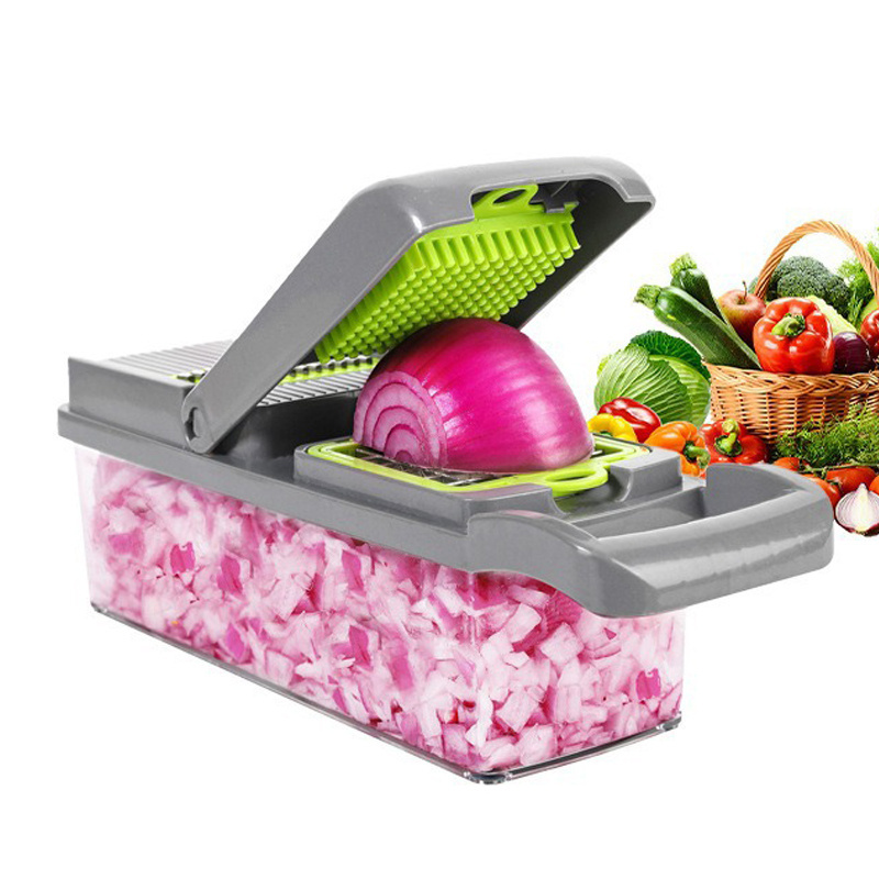 Manual vegetable cutter slicer kitchen slicer home potato salad grater multifunctional vegetable chopper 14 in 1