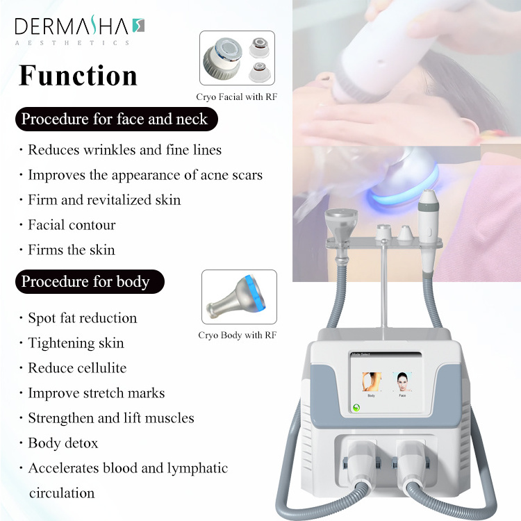 3 in 1 ice body ems stimulation Ems rf cryoskin devices machine cool fat freezing sculpting beauty machines  Hot and Cold Hammer