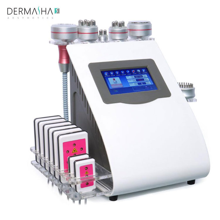 9 in 1 40k/80k Cavitation Machine Vacuum Cavitation System Ultrasonic Cavitation Slimming Machine Lasers Pads Lipo Machine