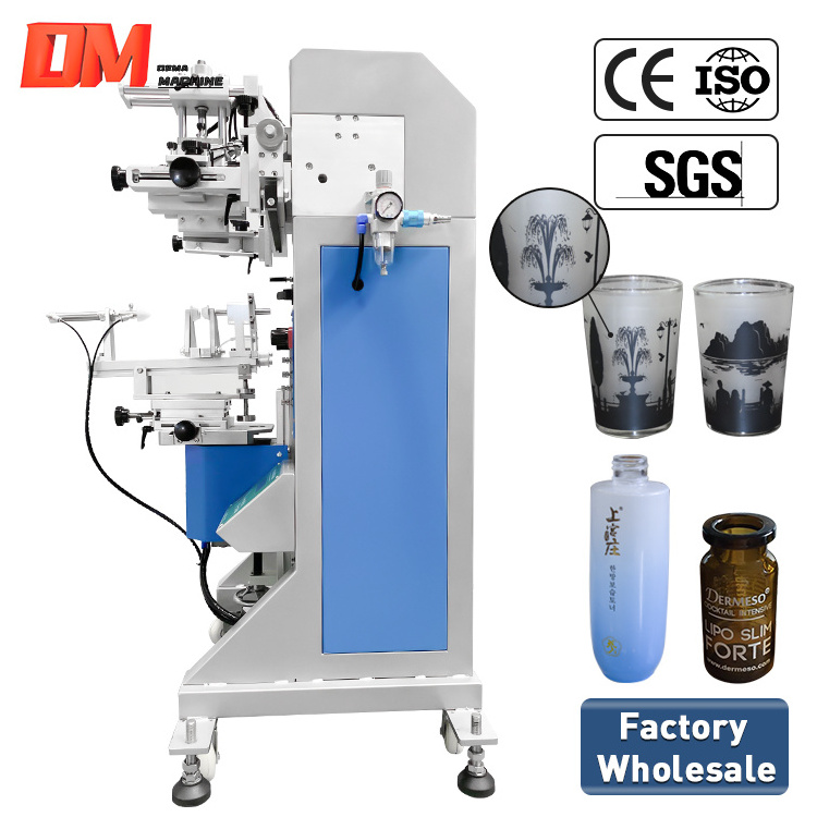 Disposable Coffee Cup Printers Paper Cup Printer Semi Automatic Silk Screen Printing Machine For Glass And Plastic