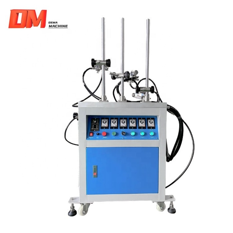 Customized Three Spray Guns Semi automatic Spray Coating Machine glass bottle production line spray painting machine