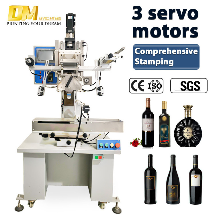 Hot Foil Stamping Machine Gold Foil Comprehensive Printing Machine Roll Foil Stamping Heat Press Machine 3 servo metro