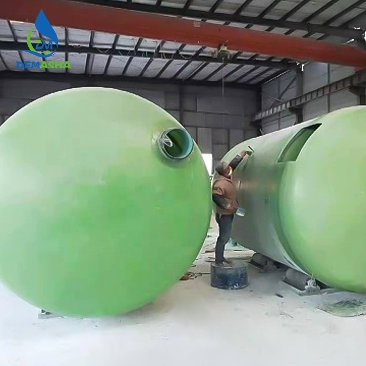 DMS Fiberglass Septic Tank Materials Used Septic Tank for Sewage Treatment