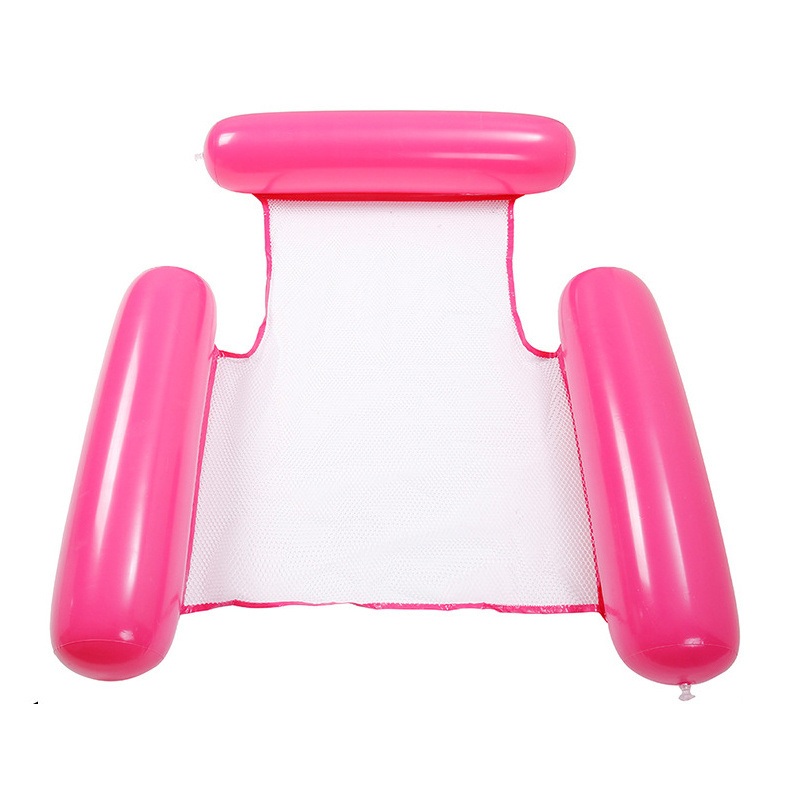 Wholesale 3 Pillow PVC Pool Floats for Adult Inflatable Ride On Party Swim Floaty Floating Hammock Mattress Pool Accessories