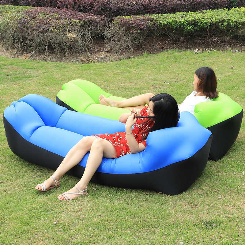 Relaxing Inflatable Outdoor Sofas Sofa Lazy Couch Bag Chair Outdoor Folding Lounger Bed Pop Up Seat Inflatable Air Sofas