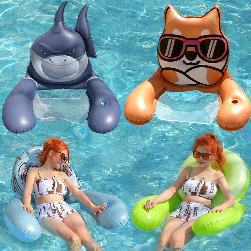 Custom Logo 80Cm Dragon Bote Animals Airplane Pool Lounger Float Swimming Tube For Kids Baby Inflatable Swim Ring