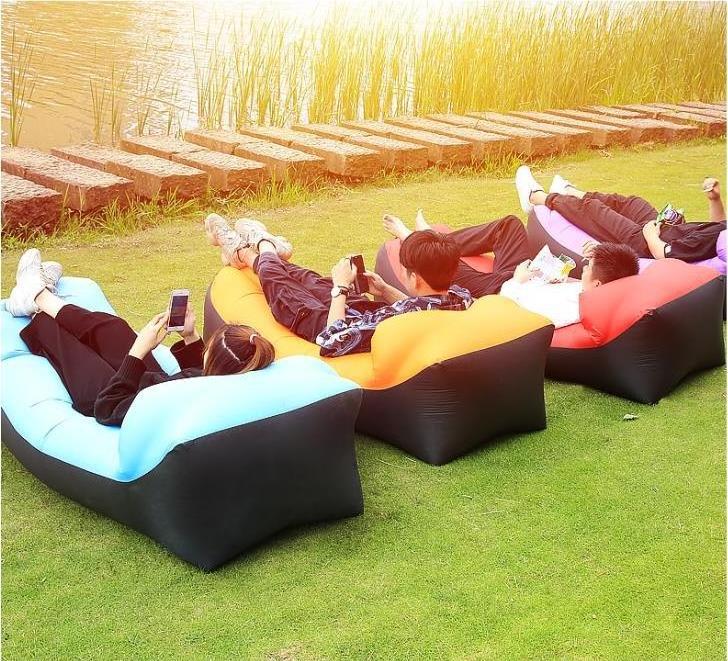 Relaxing Inflatable Outdoor Sofas Sofa Lazy Couch Bag Chair Outdoor Folding Lounger Bed Pop Up Seat Inflatable Air Sofas