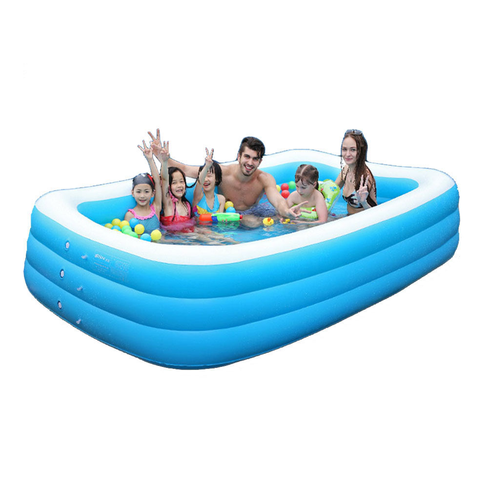 Deep Square Rectangular Pool Accessories Toys for Kids Children Adult Skimboard Heart Shape Ball Game Inflatable Swimming Pool