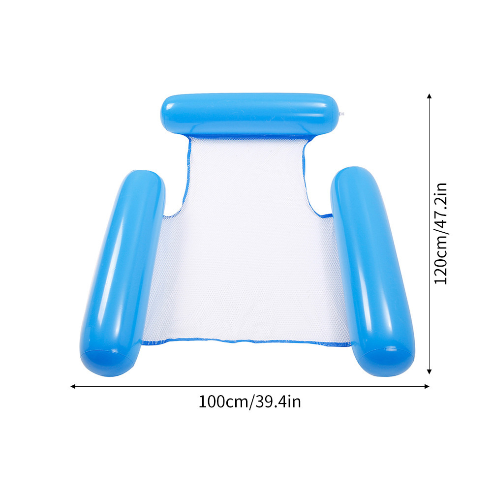 Wholesale 3 Pillow PVC Pool Floats for Adult Inflatable Ride On Party Swim Floaty Floating Hammock Mattress Pool Accessories