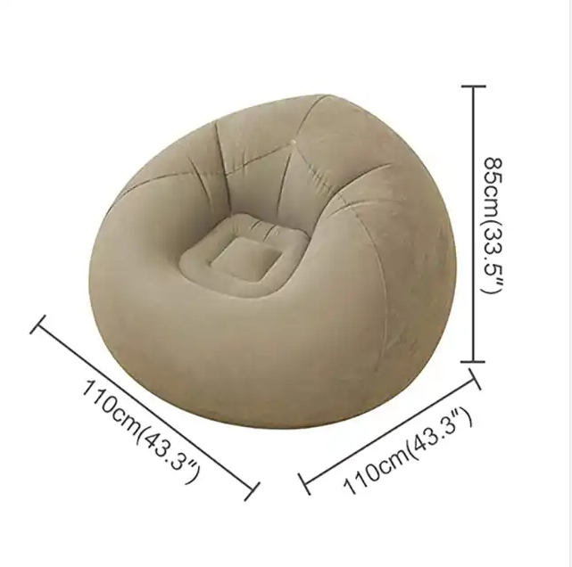 Round single 1 seat lounge bubble Deck Air Sofa Outdoor beach throne couch lounger tantra Inflatable Lazy bean bag Sofa Chair