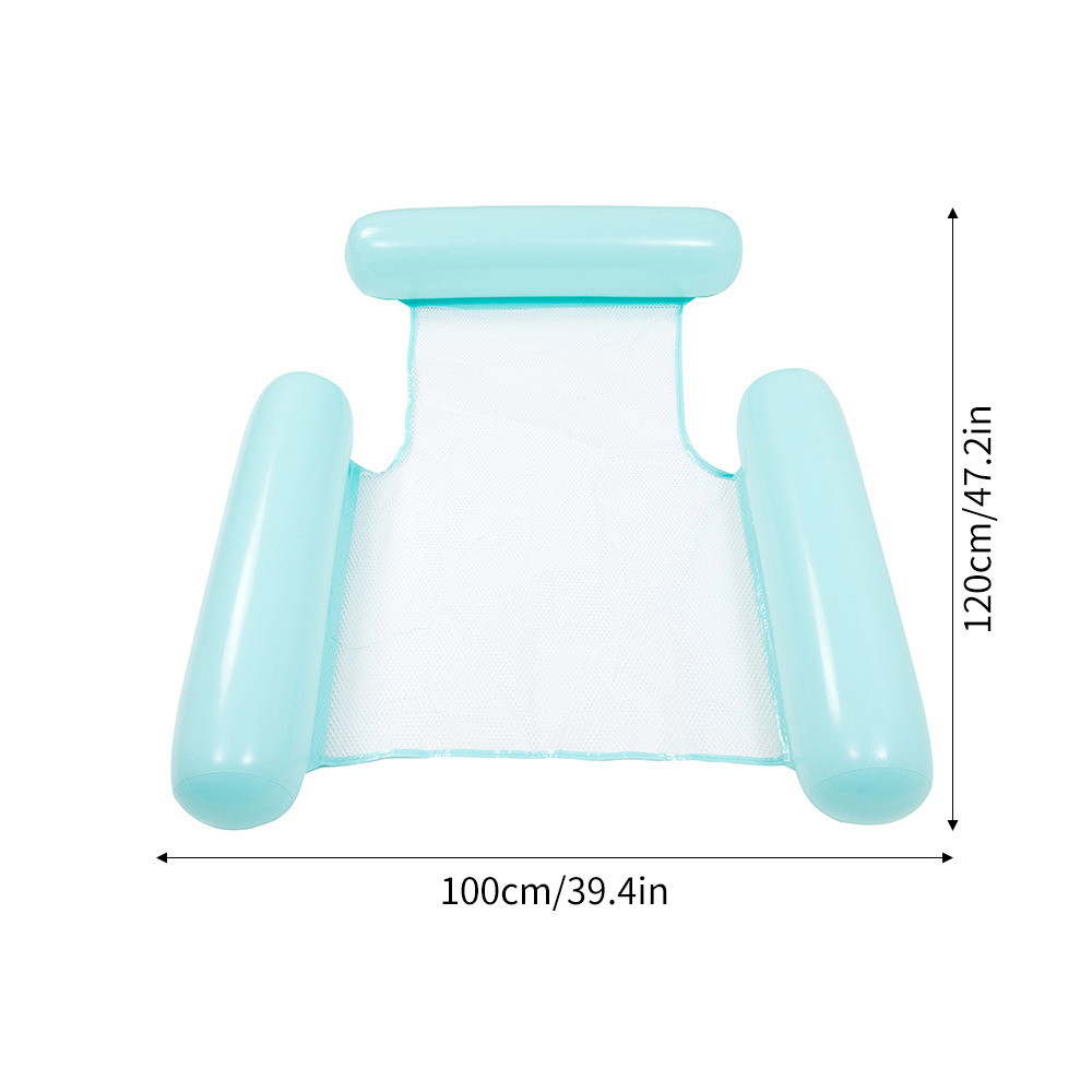 Wholesale 3 Pillow PVC Pool Floats for Adult Inflatable Ride On Party Swim Floaty Floating Hammock Mattress Pool Accessories