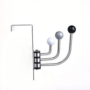 Folding Towel Hook 3 Arms Swivel Flexible Robe Coat Hanger Space Saving Wall Hook for Bathroom RV