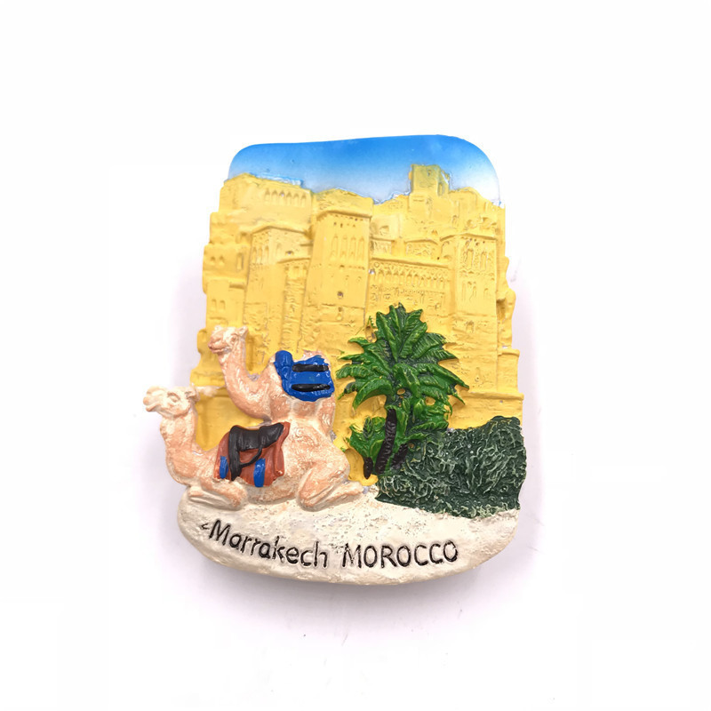 Custom Beach Tourist Souvenir Gift Magnet City Buildings Gift and Souvenir Machine Making 3D Resin Fridge Magnet