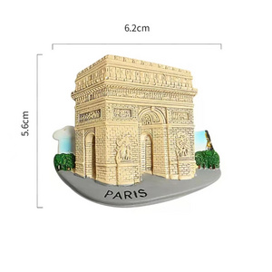 Custom Beach Tourist Souvenir Gift Magnet City Buildings Gift and Souvenir Machine Making 3D Resin Fridge Magnet