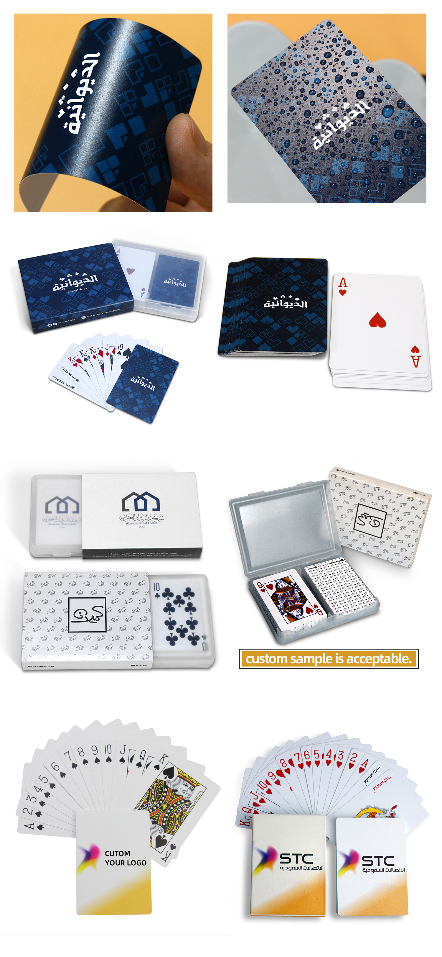 2024 Factory Custom Playing Cards Paper Playing Cards Poker Set Design Your Own Playing Cards with tuck box