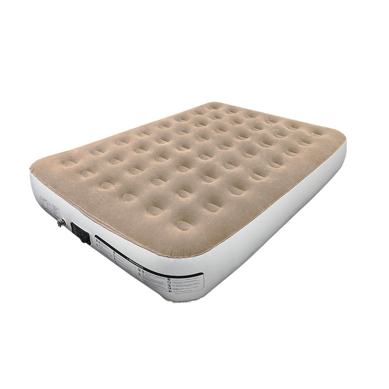 Single-High Air Mattress with Built in Pump Quick Inflation/Deflation Inflatable Bed Queen Size Portable Rest Airbed