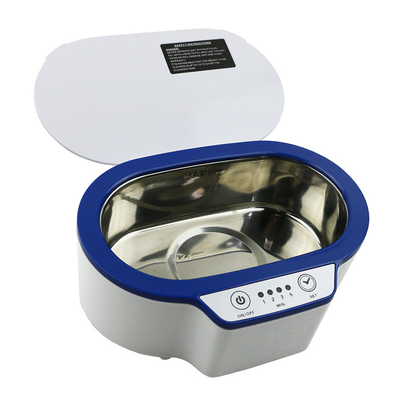 glasses ultrasonic cleaner 600ml  portable  plastic glasses ring mini ultrasonic washing machine with timer