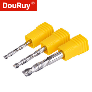 DouRuy 3A cnc Fresa Solid Carbide 2 Flutes Compression End Mills milling Cutter Carbide Endmill Wood Cutting Up And Down Cut