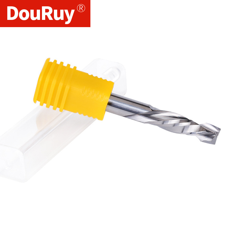 DouRuy 3A cnc Fresa Solid Carbide 2 Flutes Compression End Mills milling Cutter Carbide Endmill Wood Cutting Up And Down Cut