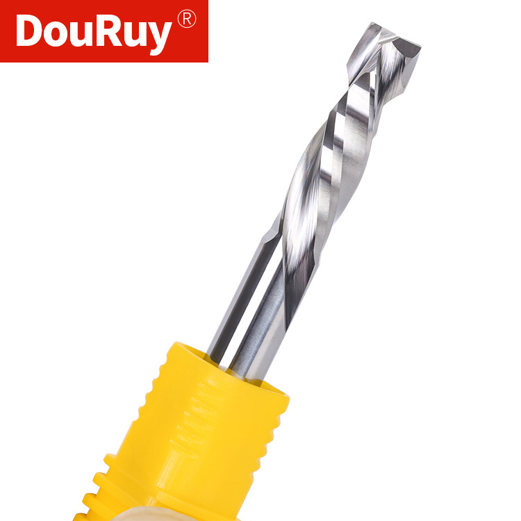 DouRuy 3A cnc Fresa Solid Carbide 2 Flutes Compression End Mills milling Cutter Carbide Endmill Wood Cutting Up And Down Cut