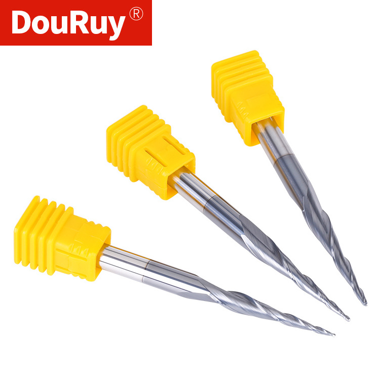 DouRuy External Thread Cutting Tools Lathe Machine Tungsten Carbide Tapered Ball Nose End Mill ball nose end mill for wood