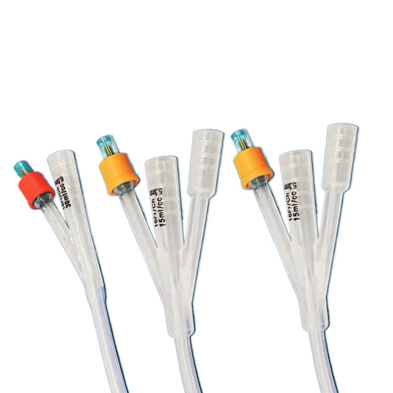 OEM Customize Medical Disposable Sterile Silicone 2/3 Way Foley Balloon Urine Catheter Silicone Foley Catheter