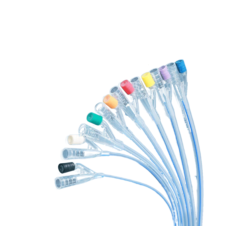 OEM Customize Medical Disposable Sterile Silicone 2/3 Way Foley Balloon Urine Catheter Silicone Foley Catheter