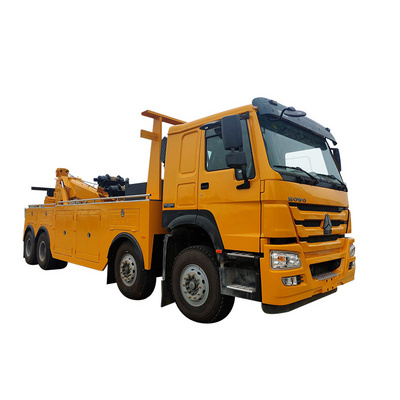 Heavy Duty Sinotruk Howo 8x4 Rhd Tow Truck 50 Tons Rotator Crane Boom Wrecker Truck