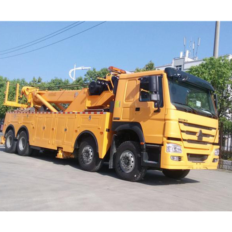 Heavy Duty Sinotruk Howo 8x4 Rhd Tow Truck 50 Tons Rotator Crane Boom Wrecker Truck