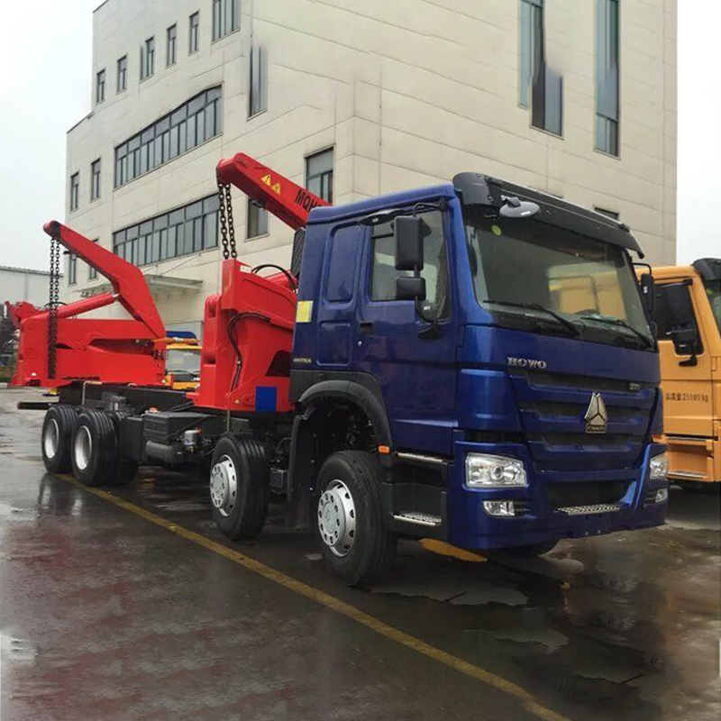 Howo 37 Tons 40ft Container Sideloader Semi Trailers 20ft Side Lifter Trucks For Sale