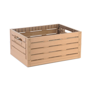 household and car trunk use folding storage boxes & bins wooden grain texture crate and barrel for toys and sundries