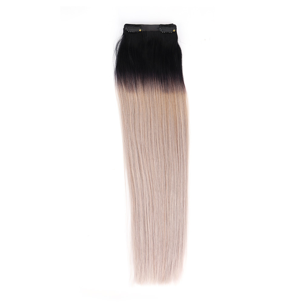 Invisible Clip in Hair Extensions Human Seamless Hand Tied Pu Skin Weft Injected Tape In Invisible Clip In Hair Extensions