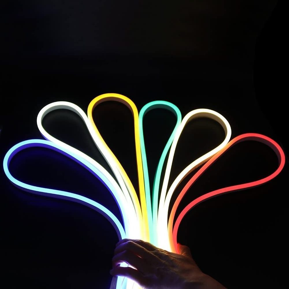 AC110V/220V High-Grade RGB Color Changing LED Neon Flexible Tube Strip For Edge lighting Track lighting