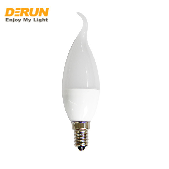 Manufacture CAL37 C37 E14 E27 B22 Base 3W 5W 6W 7W 8W Led Tailed Candle Bulbs Bombillo Led , LED-CAL37