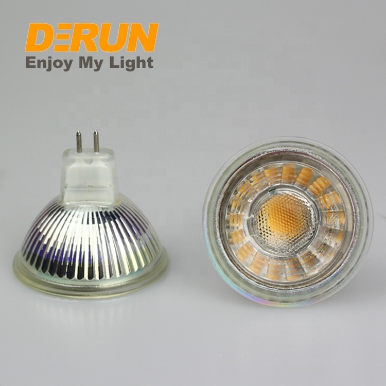 LED Dimmable GU10 6W glass body with lens 38 degree COB GU10 spotlight AC220-240V , LED-GU10