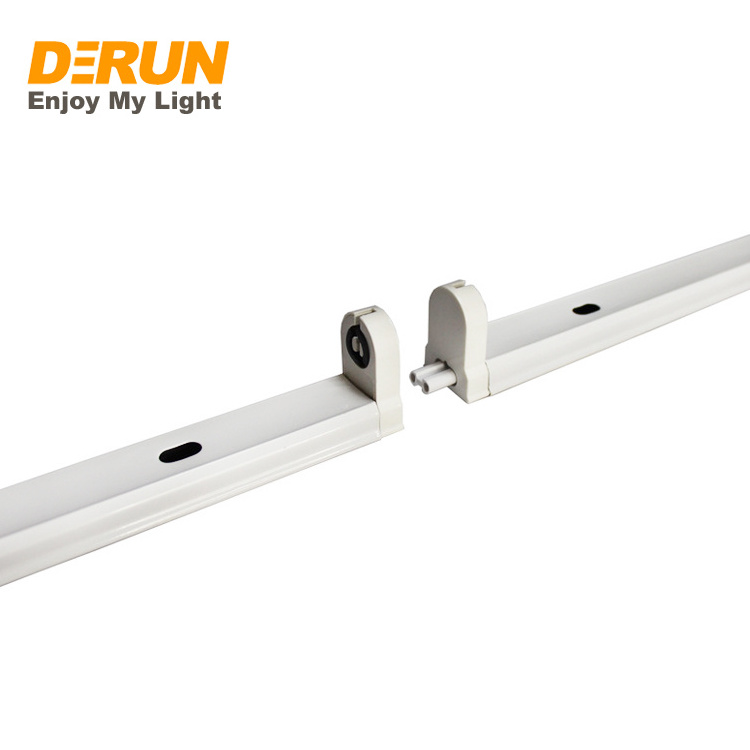 Linkable LED Tube Light Fixture 9W 18W 60CM 120CM Single Double Light Fitting Lamp Bracket with CE RoHS , LTL-FIXTURE