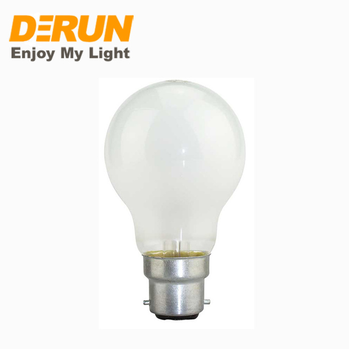 A55 60w 100W E26 E27 B22 110v 220V standard clear glass incandescent lamp , INC-A BULB