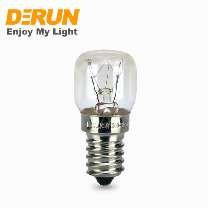 T20 15W 25W clear E14 BA15D 24V 220V 110V Tubular indicator bulb mini salt lamp light bulbs , INC-MINI-E14