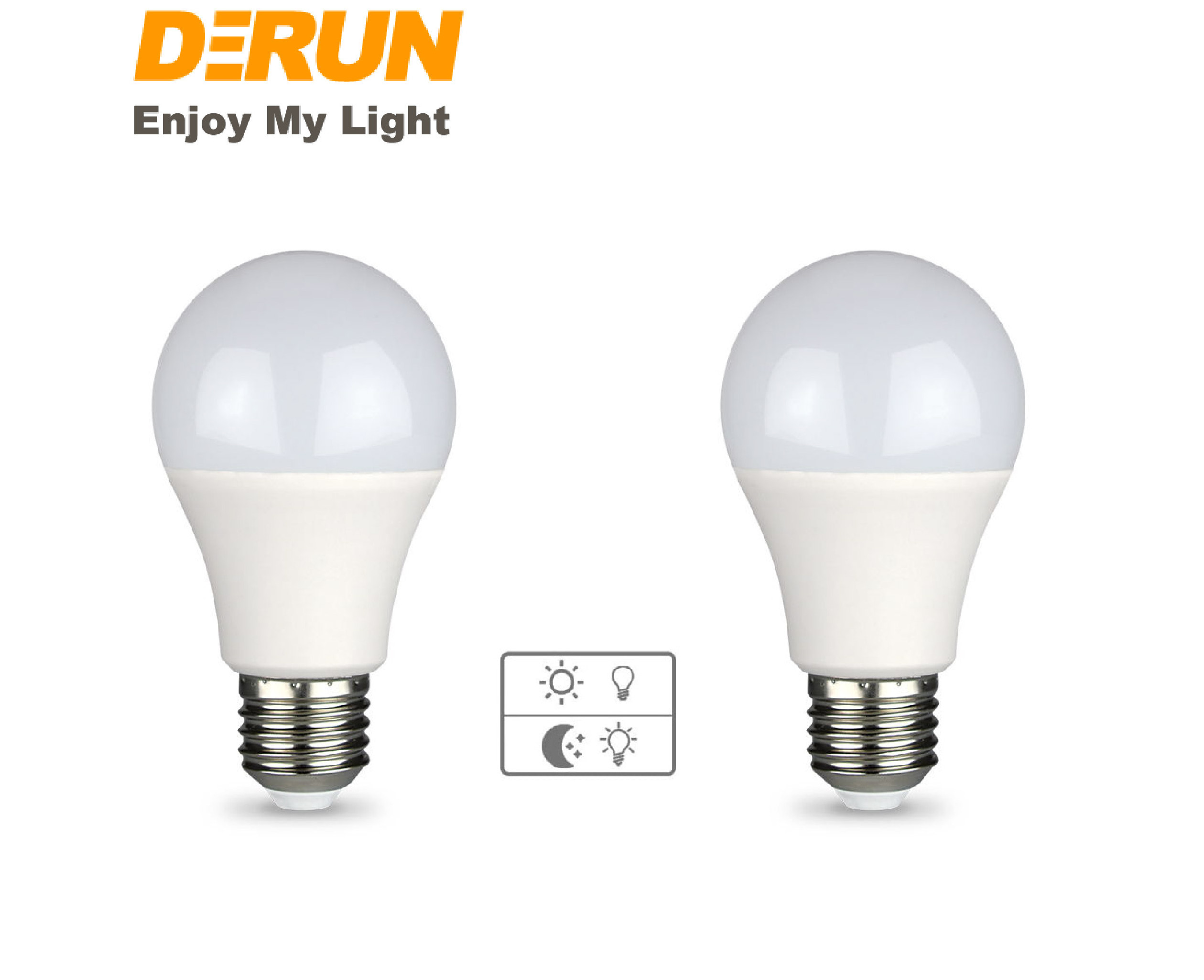 CE ROHS Dusk to Dawn Light Bulb 9W (60 Watt Equivalent) A19 LED Light Sensor Bulbs Smart Automatic on/Off , LED-A BULB