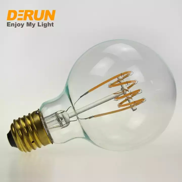 Dimmable LED filament bulb G80 G95 G125 E27 B22 base 2W 3W 4W 6W 8W light with driver for edison ceiling vintage lamp decoration