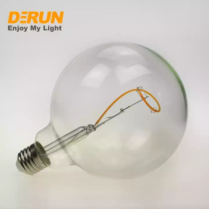 Dimmable LED filament bulb G80 G95 G125 E27 B22 base 2W 3W 4W 6W 8W light with driver for edison ceiling vintage lamp decoration