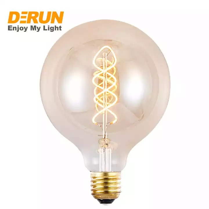 Dimmable LED filament bulb G80 G95 G125 E27 B22 base 2W 3W 4W 6W 8W light with driver for edison ceiling vintage lamp decoration