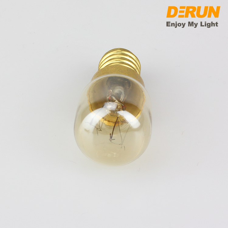 300 degree High Temperature Tesistance Oven Bulb T22 E14 BULB 220-240V 15W Glass Salt Lamp Bulb , INC-E14