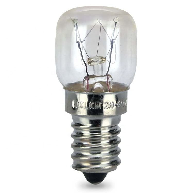 300 degree High Temperature Tesistance Oven Bulb T22 E14 BULB 220-240V 15W Glass Salt Lamp Bulb , INC-E14