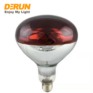 125W 150W 175W 250W Bathroom Heater Lamp Red R125 Infrared Lamp Animal Chicken Pig Pet Therapy Infrared Heating Bulb , IR-R125