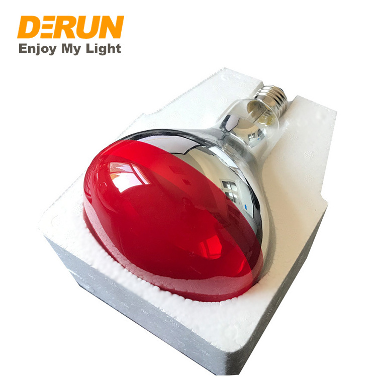 125W 150W 175W 250W Bathroom Heater Lamp Red R125 Infrared Lamp Animal Chicken Pig Pet Therapy Infrared Heating Bulb , IR-R125