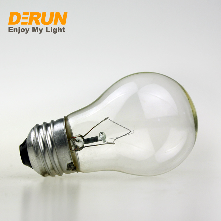 Hot Selling 25W 40W 60W E27 B22 Indoor Clear Glass Tungsten Filament Bulb A15 Incandescent Bulbs , INC-A15